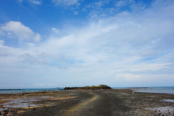 Sunny view of the Kueibishan and Chi Yu Island