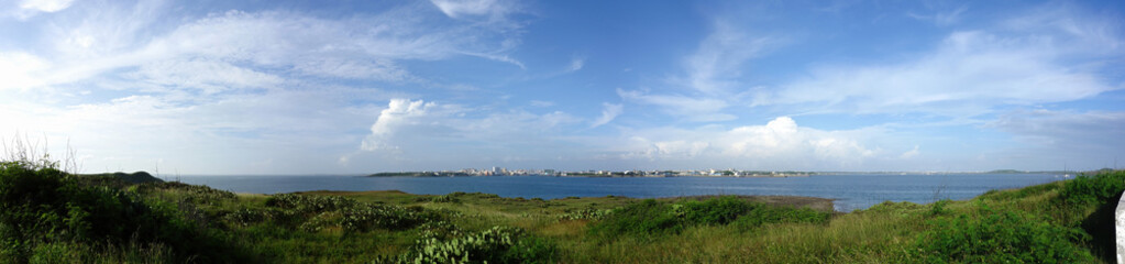 Fototapeta premium Sunset nature landscape in Penghu island