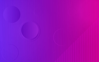 Futuristic bright colorful gradient background with blue and pink circle shape. abstract dynamic light geometric space backdrop with dots and round form figure. fluid vector illustration.