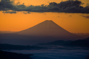 Mt.fuji sunrise　富士山の朝焼け