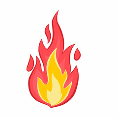 blazing flame vector illustration, for design elements