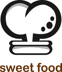 cute and sweet food logo