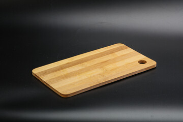 Wooden board for kitchen isolated