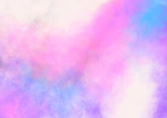 Unicorn galaxy pattern. Pastel cloud and sky with glitter. Cute bright paint like candy background theme. Concept to montage or present your product, for women, girls in princess style