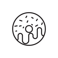 Obraz premium doughnut icon vector design templates white on templates