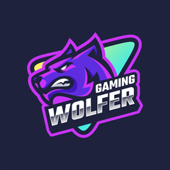 Illustration vector graphic of Wolf Gaming, good for logo design and icon esport