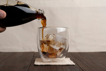 アイス珈琲とグラス