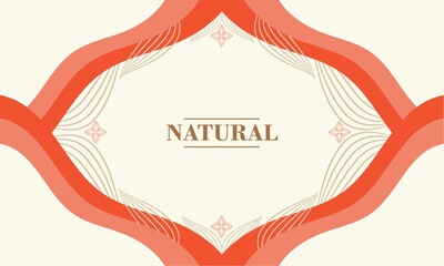 simple abstract natural flat design background