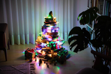 Book christmas tree and lights