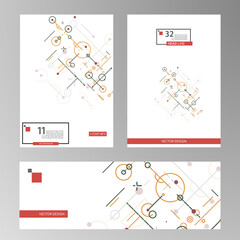 Fototapeta na wymiar Cover brochure geometric data. Document concept. Modern minimal style. Business card. Business abstract presentation concept. Minimal poster