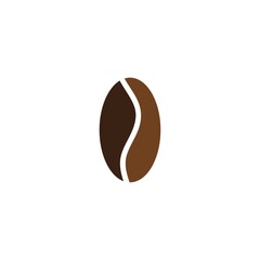 coffee bean icon vector illustration template