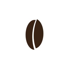 coffee bean icon vector illustration template