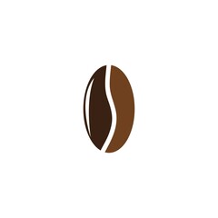 coffee bean icon vector illustration template