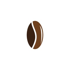 coffee bean icon vector illustration template