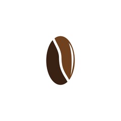coffee bean icon vector illustration template