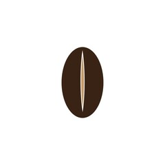 coffee bean icon vector illustration template