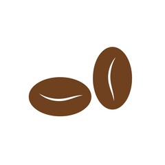 coffee bean icon vector illustration template
