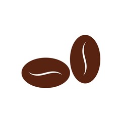 coffee bean icon vector illustration template