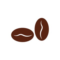 coffee bean icon vector illustration template