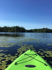 Kayak on lake hermit
