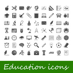 Education icons. illustration