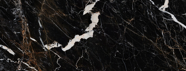 Black marble stone texture background