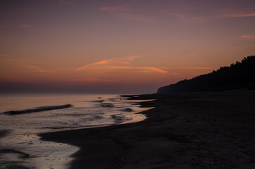 SEA COAST - Dunes and beach in the sunrise