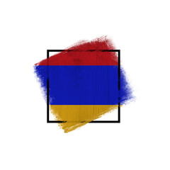 World countries. Frame in colors of national flag. Armenia