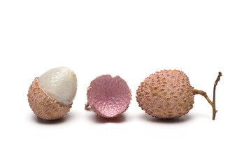 lychee next opened showing inside white background