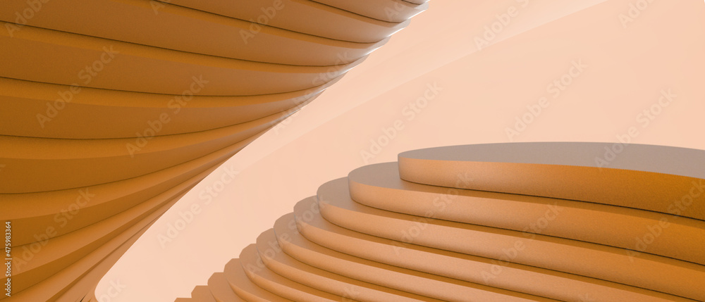 Poster abstract background. futuristic curve geometric shape and business concept with architecture design 