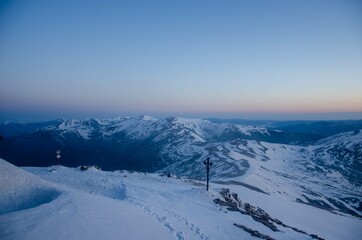 Obraz premium winter mountain landscape