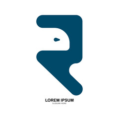 Letter R logotype with modern concept. design template vector