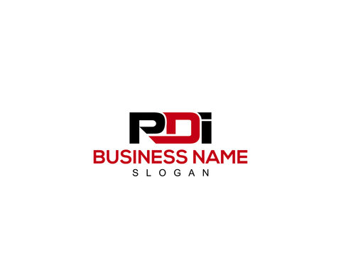 Classic PDI letter, PD logo logotype icon concept with creative font