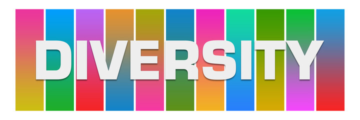 Diversity Colorful Boxes Horizontal Text 