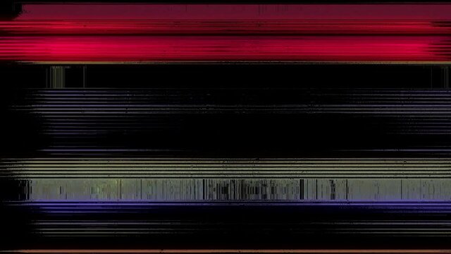 Colorful stripes lines moving on black background 4k footage