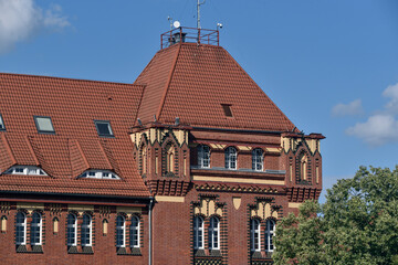 Fototapeta na wymiar Historical buildings of Szczecin