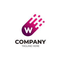 Letter W Logo. Vector W Logo Elegant Luxury