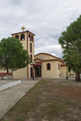 Fototapeta na wymiar Churches in Greece on the island of Evia in Pefki - Church of Saint Theodore
