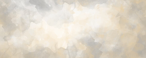 Vector watercolor art background. Old paper. Beige watercolour texture for cards or banner. Pastel color watercolour banner. Stucco. Wall. Brushstrokes and splashes. Painted template for design.	