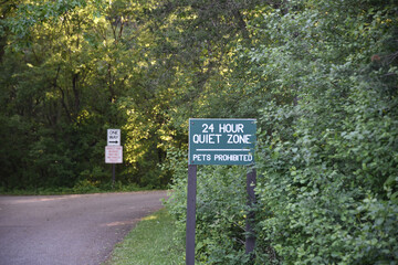 quiet zone sign 