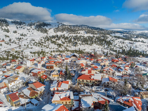 Samarina Village in Grevena, Greece. The highest village in the Balcans.