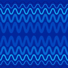Seamless pattern on a square background - waves and zigzags. Design element