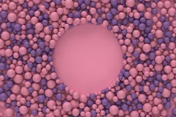 Abstract  3d rendering of Particle - Purple Pink 
