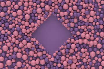 Abstract  3d rendering of Particle - Purple Pink 