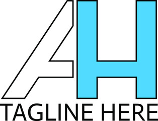 AH initial logo design