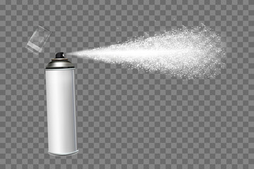Spray can isolated on a transparent background. - obrazy, fototapety, plakaty