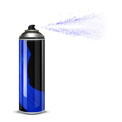 Fototapeta premium Spray can isolated on white background