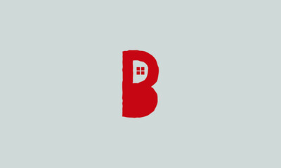Initial letter B uppercase modern logo design template elements. Vector