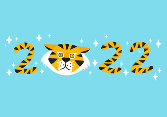Fototapeta premium Year of The Tiger 2022