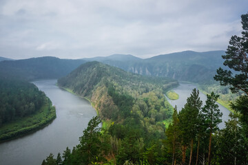 Mana loop in the Krasnoyarsk Krai in the summer